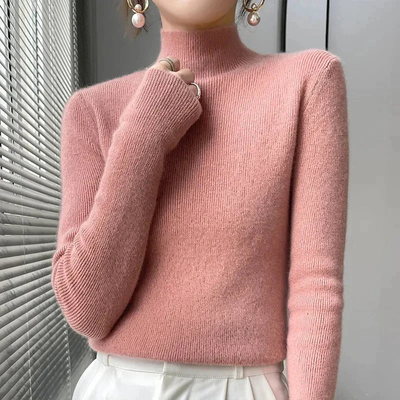 Drune | Strickpullover mit Halbem Rollkragen und Langen Ärmeln