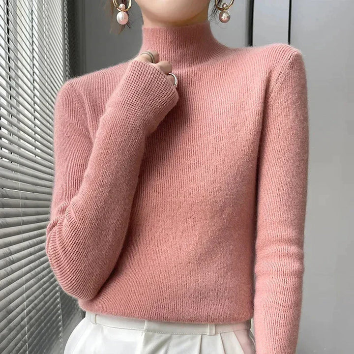 Drune | Strickpullover mit Halbem Rollkragen und Langen Ärmeln