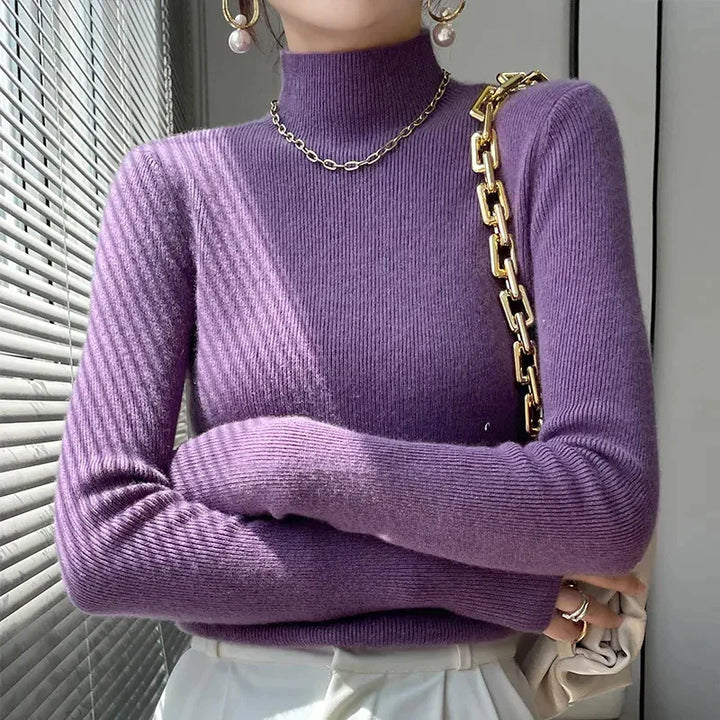 Drune | Strickpullover mit Halbem Rollkragen und Langen Ärmeln