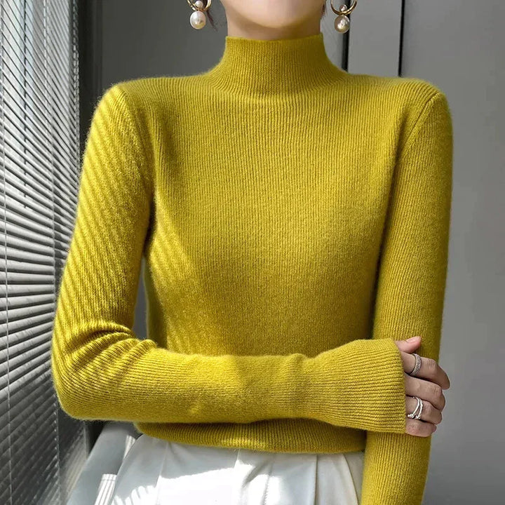 Drune | Strickpullover mit Halbem Rollkragen und Langen Ärmeln