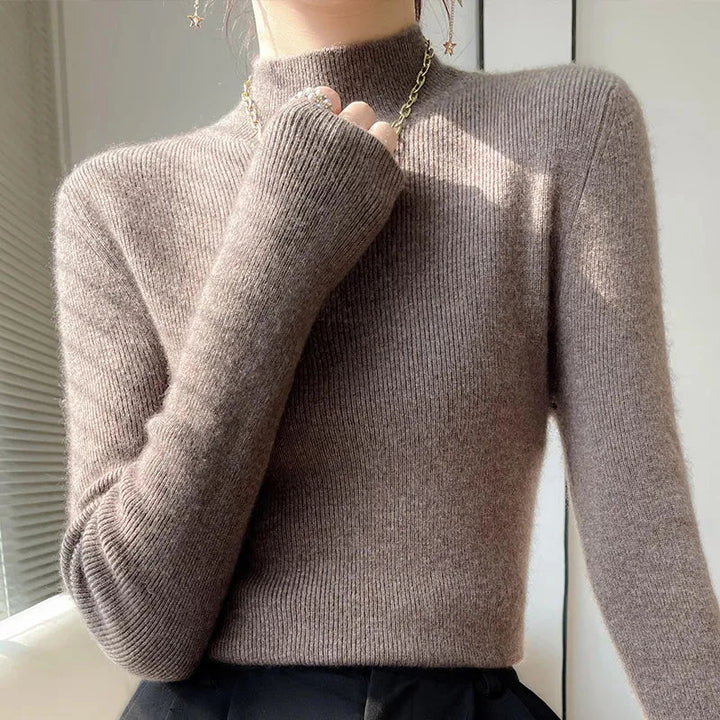 Drune | Strickpullover mit Halbem Rollkragen und Langen Ärmeln