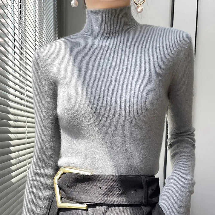 Drune | Strickpullover mit Halbem Rollkragen und Langen Ärmeln