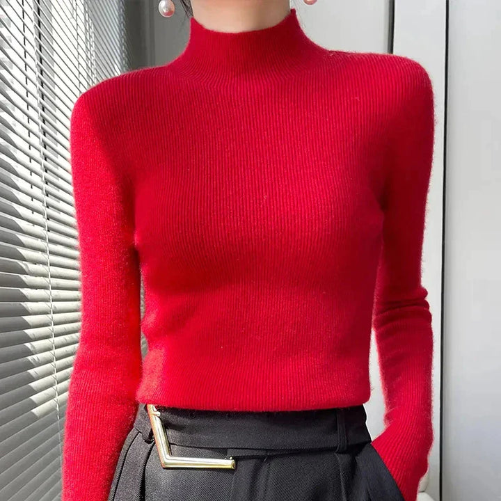 Drune | Strickpullover mit Halbem Rollkragen und Langen Ärmeln