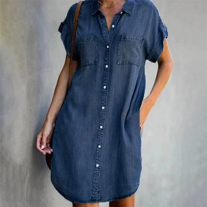 Drune | Dagen Denim Kleid Aus Der Sommerbrise-Kollektion