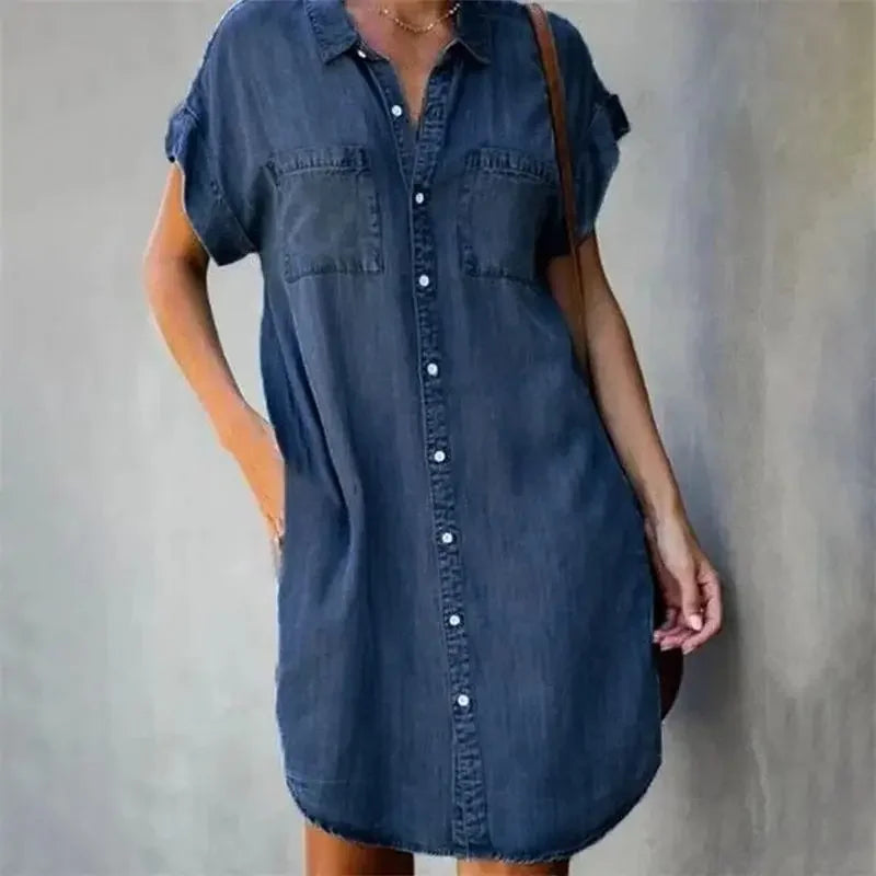 Drune | Dagen Denim Kleid Aus Der Sommerbrise-Kollektion