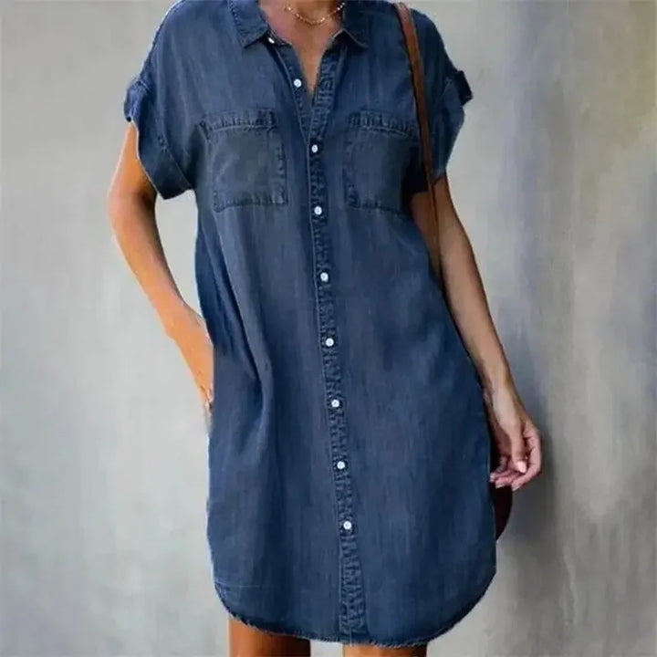 Drune | Dagen Denim Kleid Aus Der Sommerbrise-Kollektion