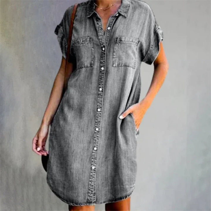 Drune | Dagen Denim Kleid Aus Der Sommerbrise-Kollektion