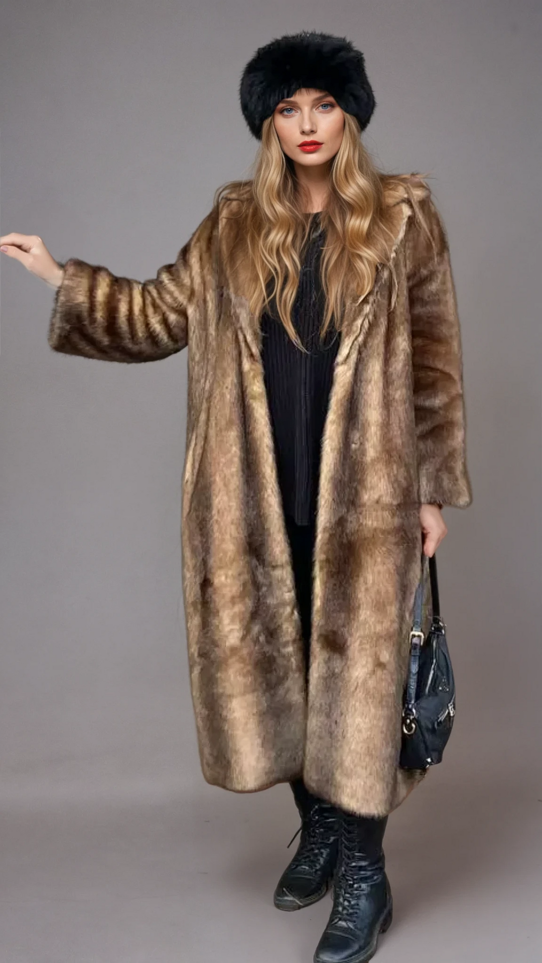 Drune | Flauschige Kunstfell Jacke Damen