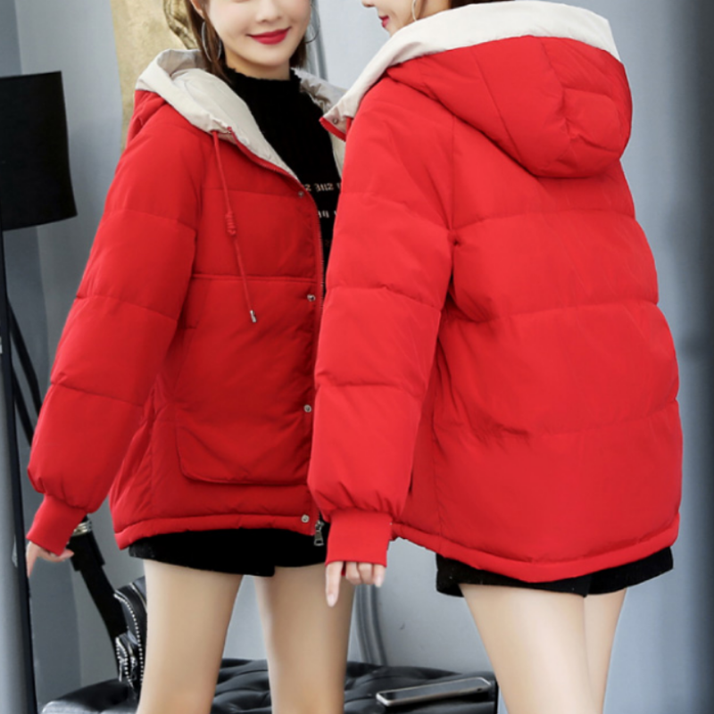 Drune | Damen Winterjacke mit Ziernähten