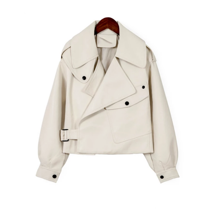 Drune | Damen Lederjacke mit einer Tasche an der Seite