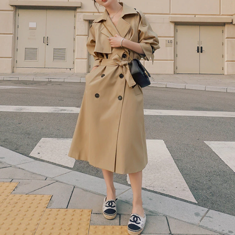 Drune | Langer Trenchcoat für Damen