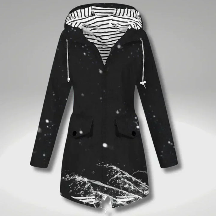 Drune | Wasserdichte Damenjacke mit verstellbarer Kapuze