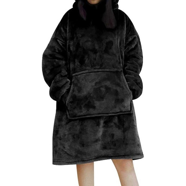 Drune | Weiches Kapuzenpullover-decke Polyester Bequem und Warm