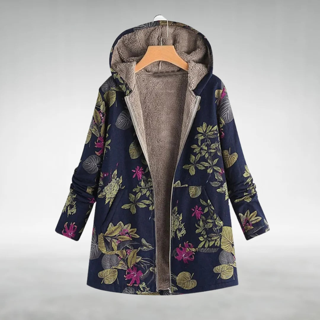 Drune | Floral Fleece-Jacke