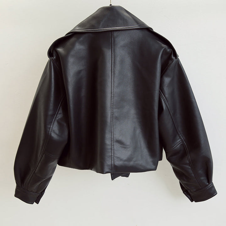Drune | Kurzes Damenjackett - Eine lässige Lederjacke für Damen