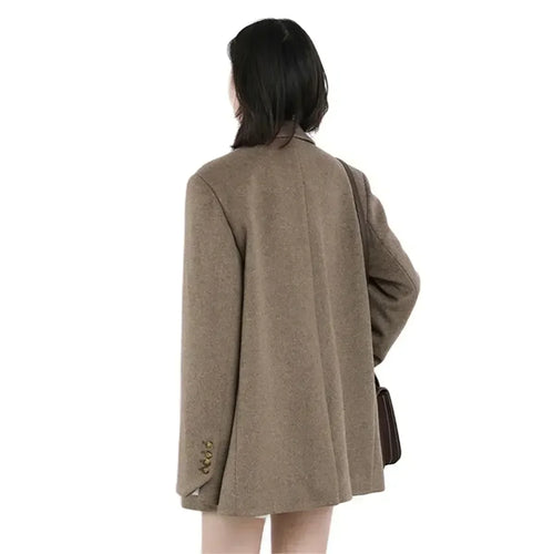 Drune | Damen Blazer - Woll Mittellange Jacke