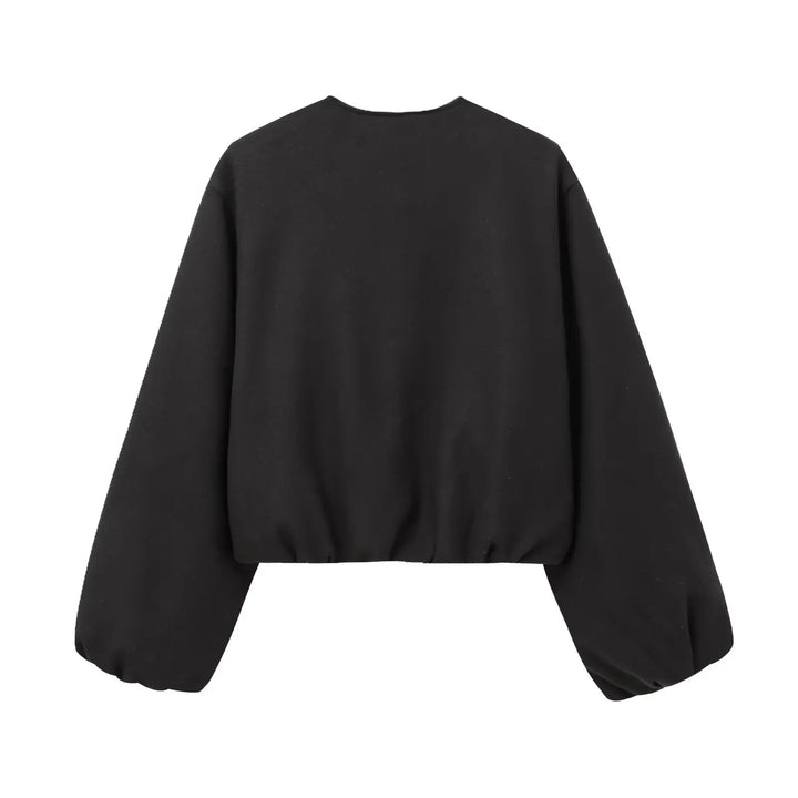 Drune | Damen Bomberjacke mit Reißverschluss und elastischer Passform