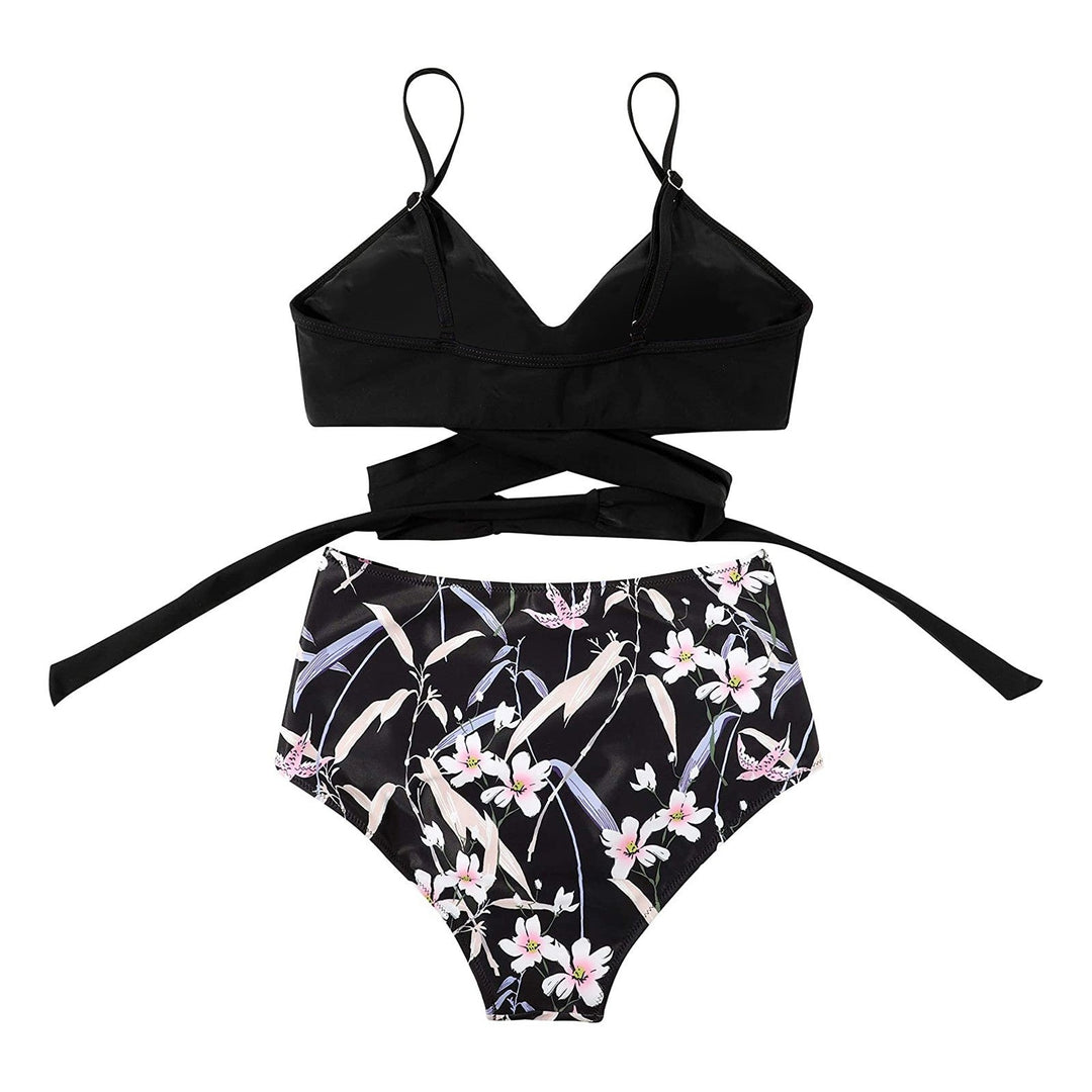 Drune | Buntes High-Waist-Biki für Damen