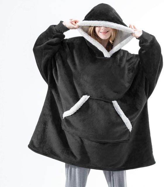 Drune | Weiches Kapuzenpullover-decke Polyester Bequem und Warm