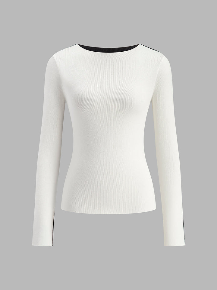 Drune | Zweifarbige Strickoberteile für Damen