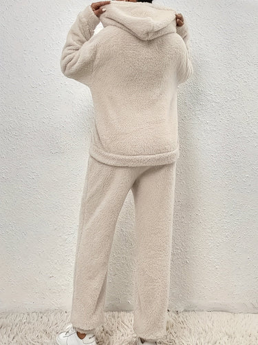 Drune | Teddy Damen Winterset mit Hoodie und Hosen
