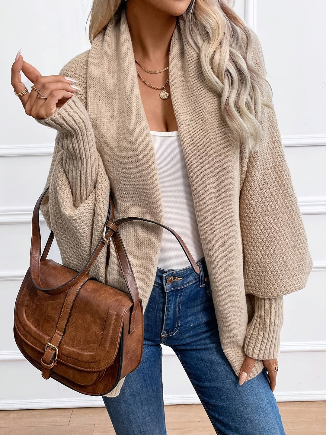 Drune | Langärmliger Kaschmir Cardigan für Frauen, Perfekt für Den Herbst