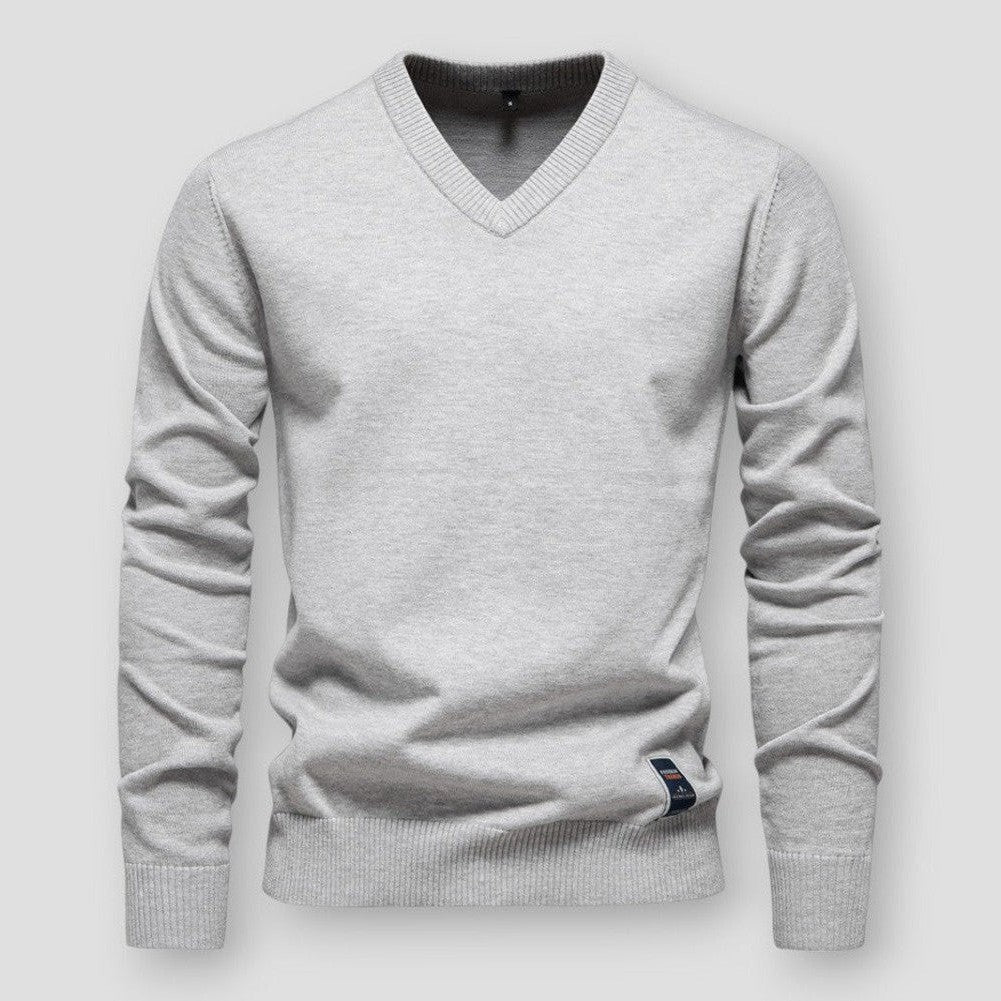 Drune | Bequemer Herbstpullover mit V-Ausschnitt für Herren