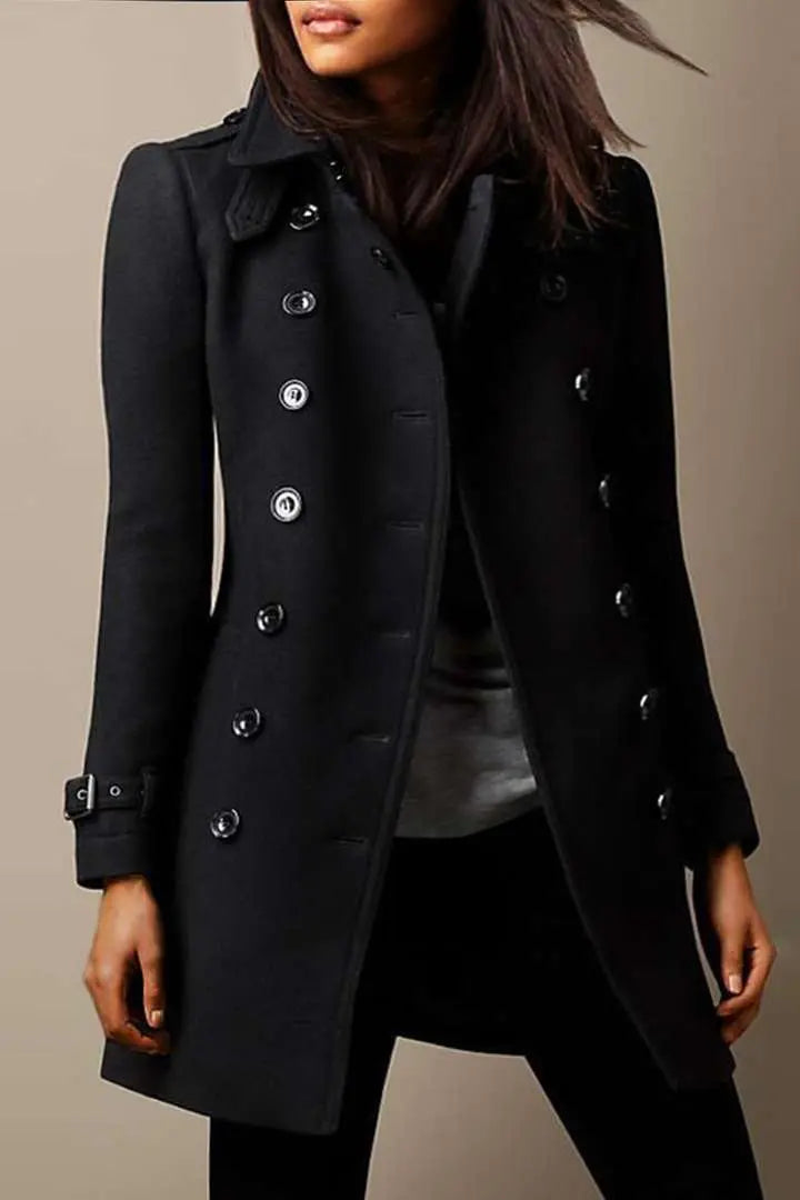 Drune | Eleganter Langer Trenchcoat