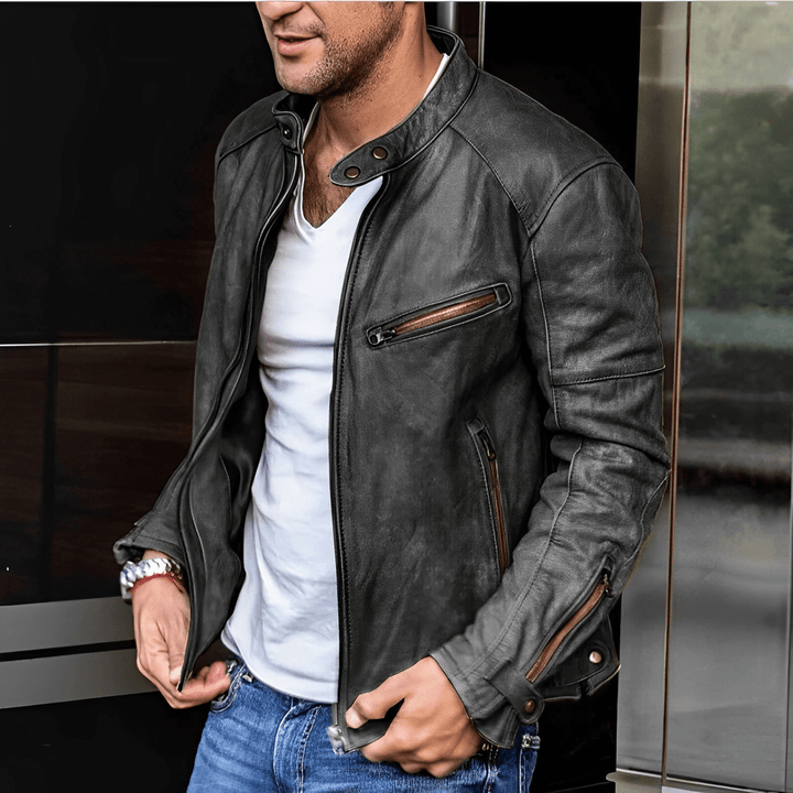 Drune | Stylische Lederjacke für Männer