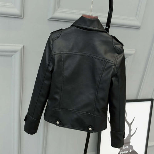 Drune | Damen Slim Fit PU-Leder Motorradjacke