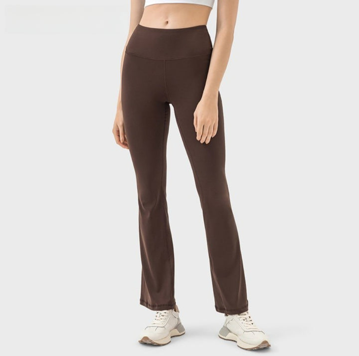 Drune | Hohe Taille nackt atmungsaktiv Yoga Sport Neun-Punkt-Hose
