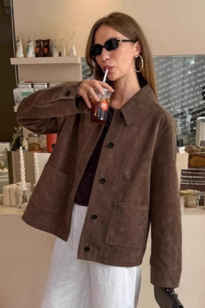 Drune | Wildleder Reversjacke
