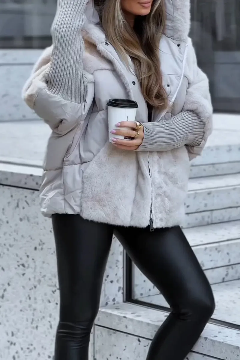 Drune | Casual lined hooded jacket for women