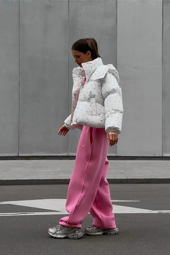 Drune | Bedruckte Puffy Pufferjacke