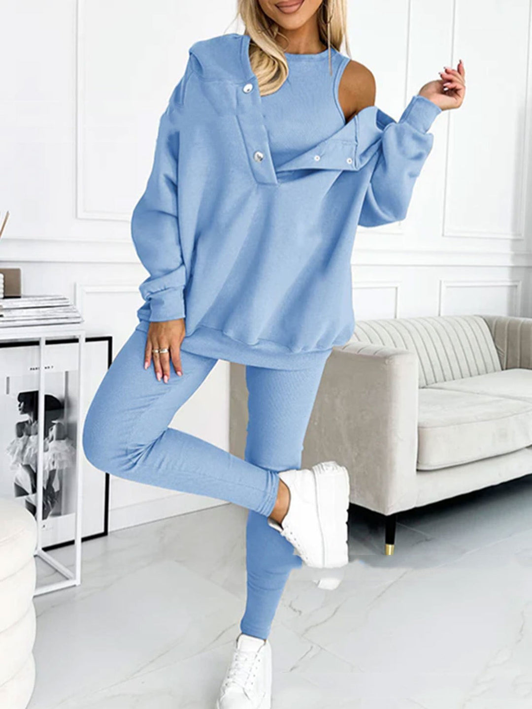 Drune | 3-Teiliges Damen-Sportset Für Herbst Und Winter