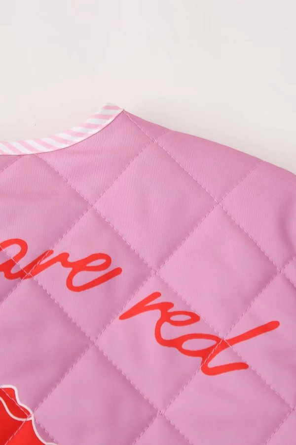 Drune | Print Schleife Steppjacke