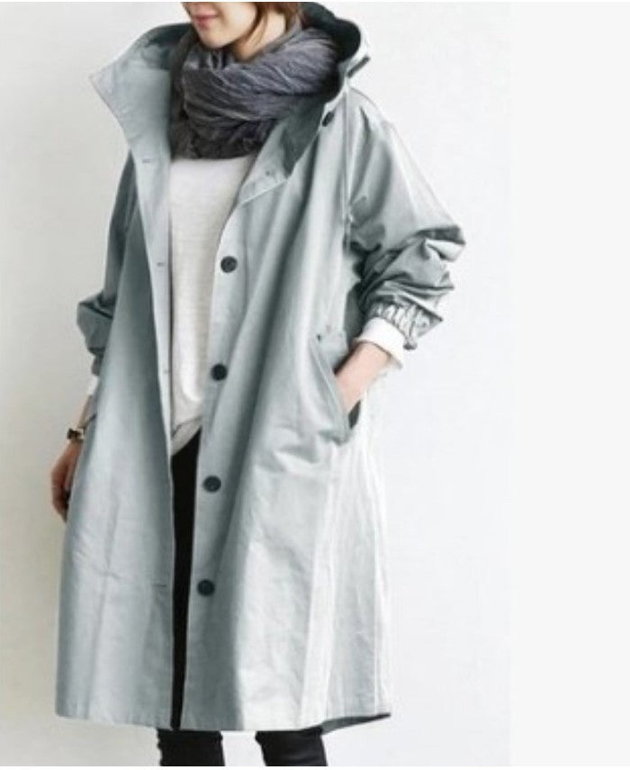Drune | Trenchcoat Mit Kapuze