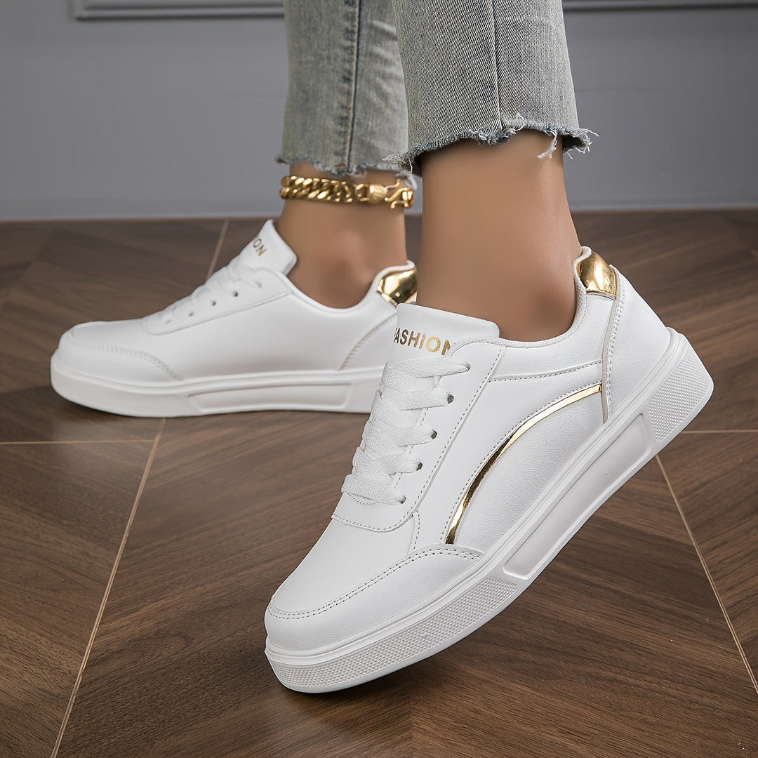 Drune | Einfarbige Damensneaker Mit Weicher Sohle