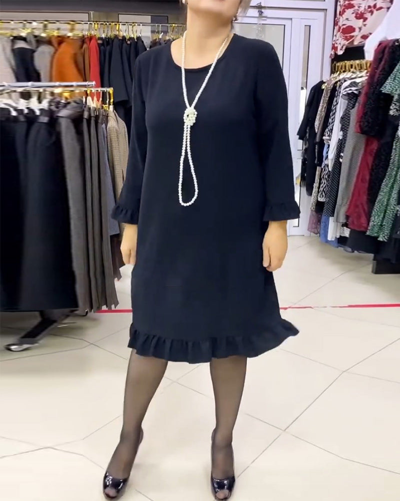 Drune | Patchwork Kleid mit Rüschen