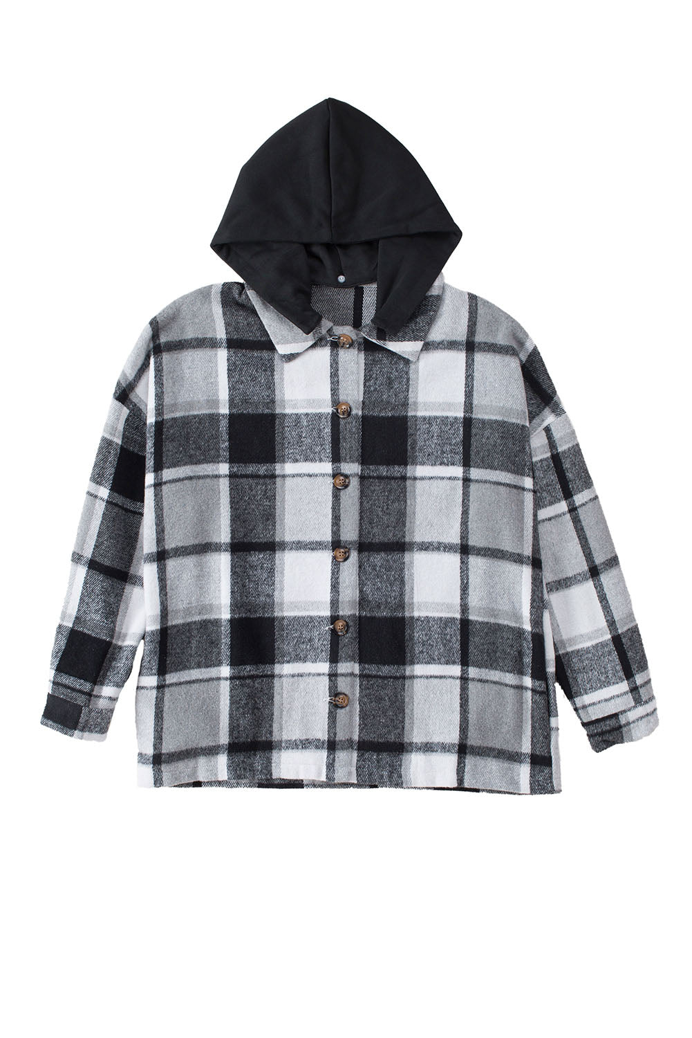 Drune | Gitter Oversized Jacke mit Kapuze Lässiger Komfort Warm und Trendy