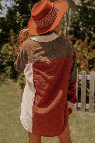 Drune | Patchwork Hemdjacke Weich und Trendy Perfekt Für Entspannte Tage