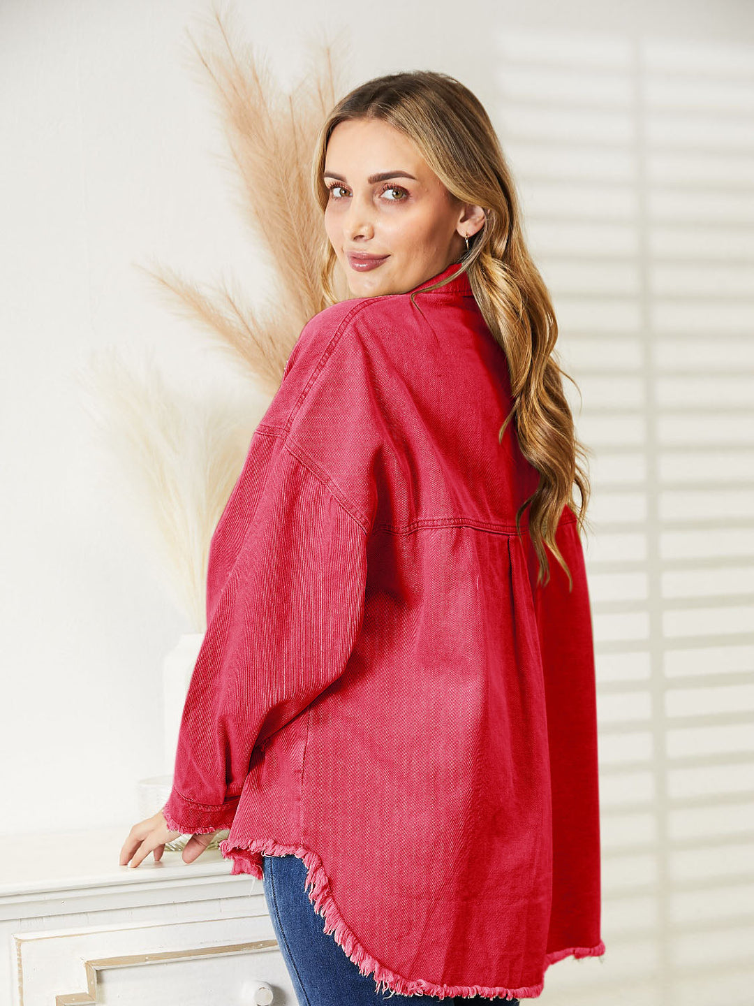 Drune | Zerrissene Rohsaum-Denimjacke
