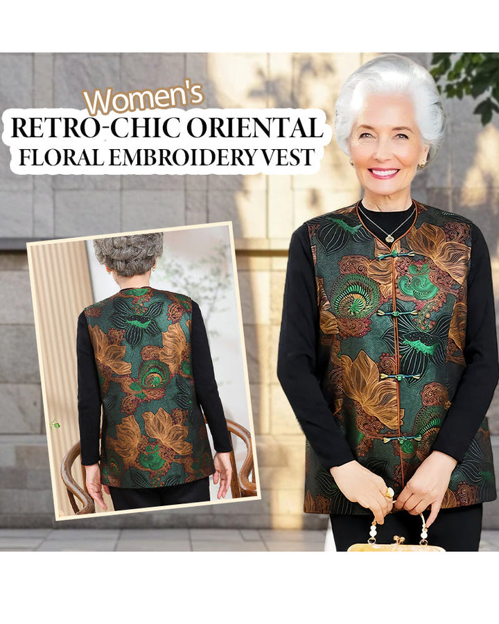 Drune | Retro Chic Oriental Blumenstickerei