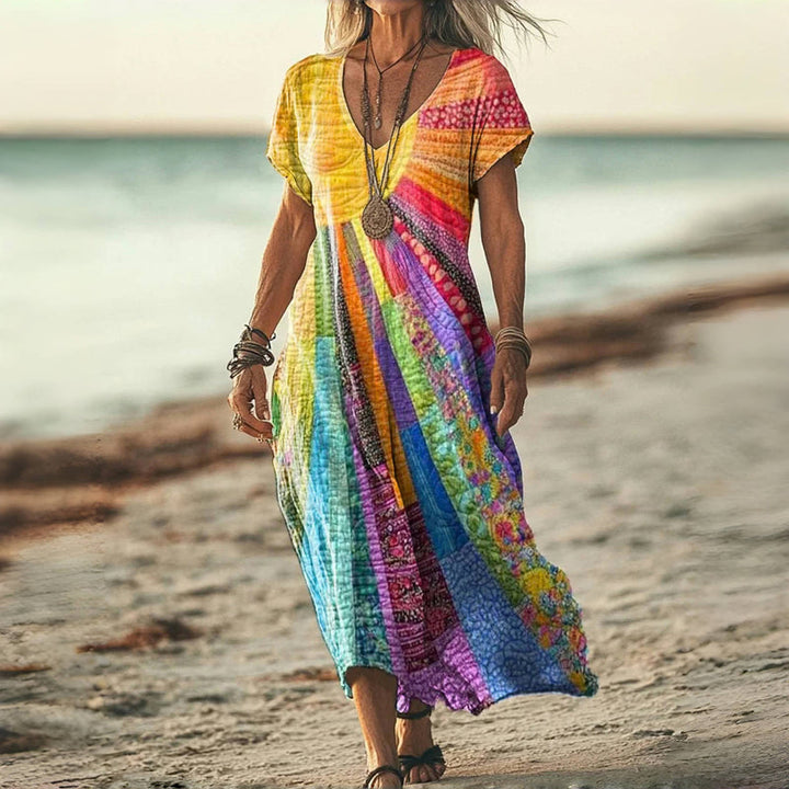 Drune | Farbenfrohes Lässiges Kleid