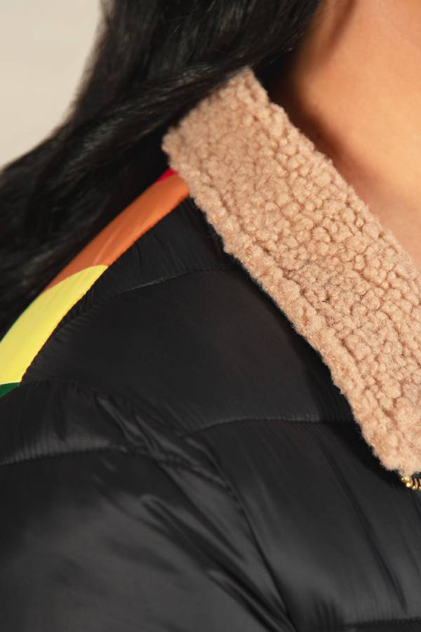 Drune | Regenbögen Retro Streifen Isolierte Jacke
