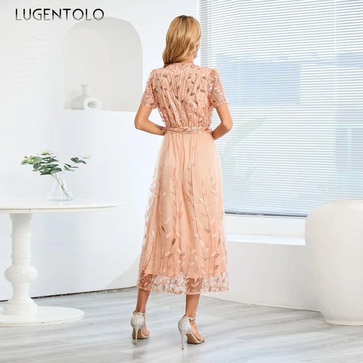 Drune - Midikleid mit Pailletten