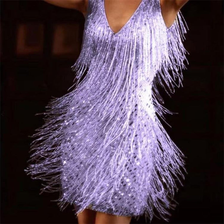 Drune | Slip Kleid - Verführerisches V-Ausschnitt Kleid für Einen Stilvollen Look