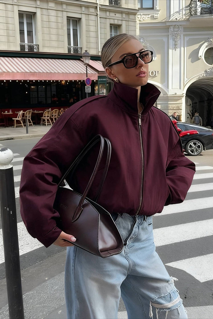 Drune | Locker Kurze Stehkragenjacke