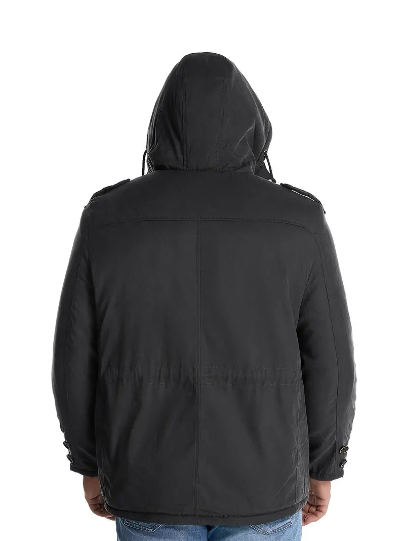 Drune | HerrenWinterjacke mit Kapuze und Taschen