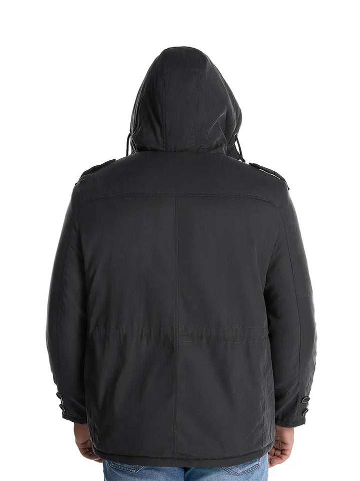 Drune | HerrenWinterjacke mit Kapuze und Taschen